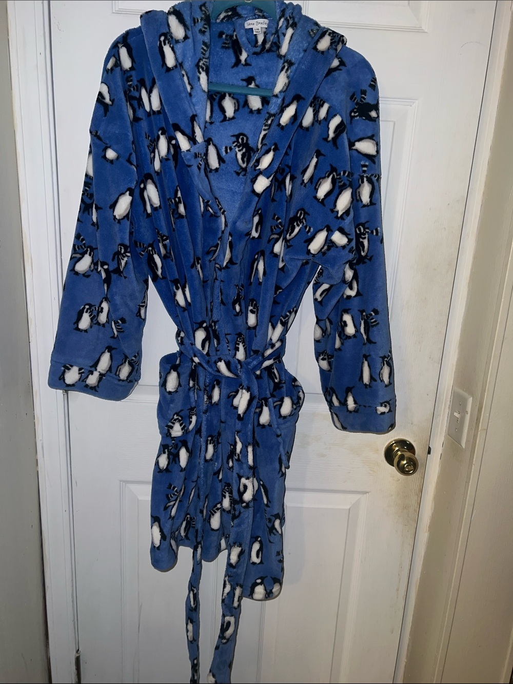 Vera Bradley Blue Penguin Robe L